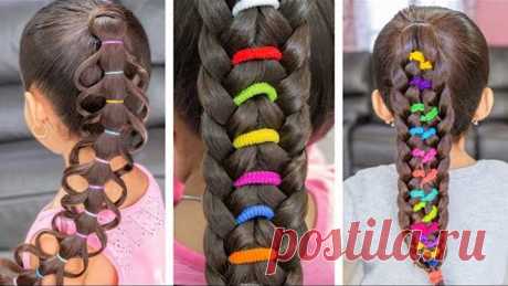 5 TRENZAS ARCOIRIS 🌈 DIVERTIDOS PARA NIÑAS