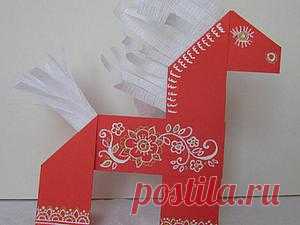 Мастерим лошадку из бумаги МК с ЯМ