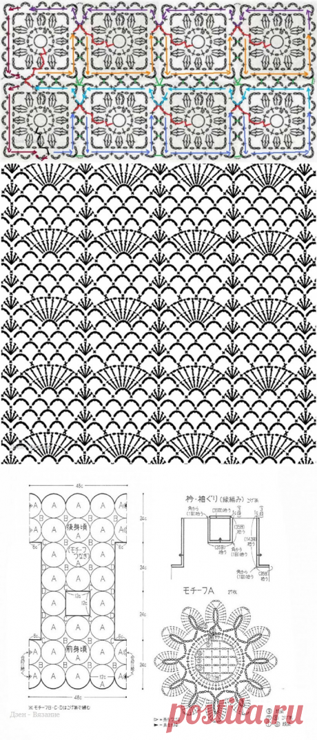 Вязание летних кофточек крючком Схемы | Вязание | Яндекс Дзен
