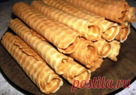 Вафельные трубочки | Рецепты вкусно