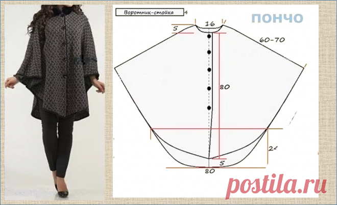Осень, время теплых накидок и долгих прогулок - готовимся к бабьему лету - 5 моделей с выкройками | МНЕ ИНТЕРЕСНО | Яндекс Дзен