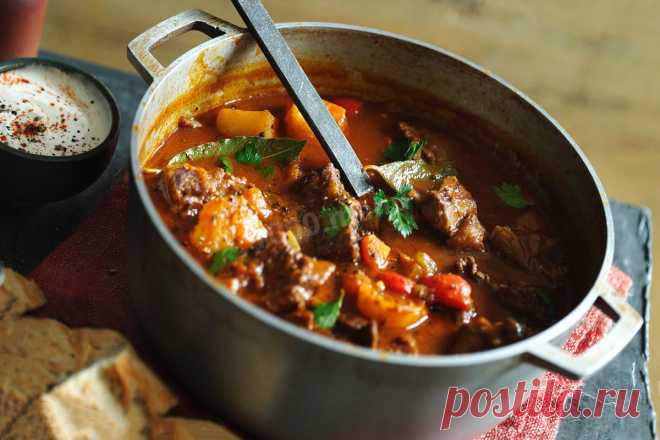 Суп гуляш из свинины рецепт с фото - 1000.menu