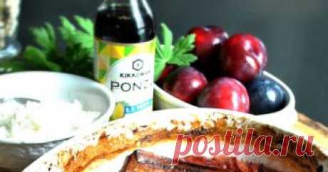 Свински гърди със сини сливи / Roasted pork belly with plums