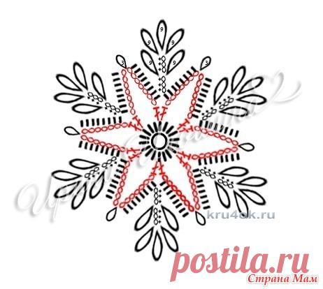 Красивые снежинки крючком - Вязание - Страна Мам