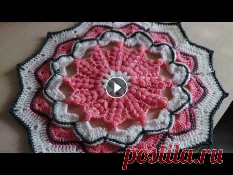 Нежнейшая круглая салфетка /крючком /подробный мастер класс. Нежнейшая круглая салфетка /крючком /подробный мастер класс....