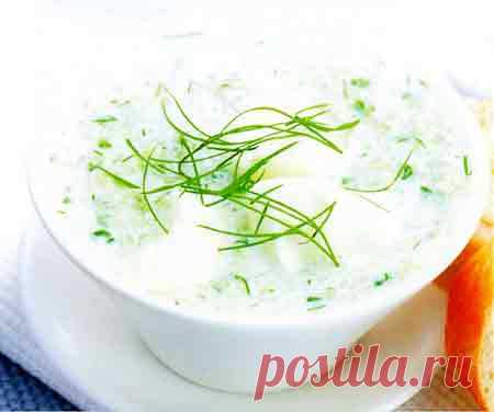 Холодный суп из огурцов рецепт приготовления