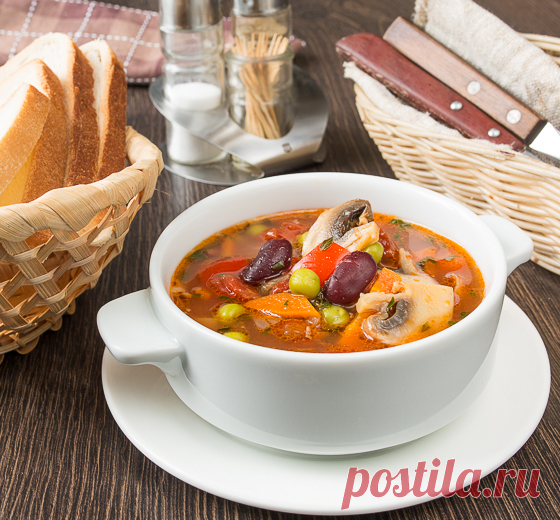 Овощной суп с беконом и фасолью - вкусные проверенные рецепты, подбор рецептов по продуктам, консультации шеф-повара, пошаговые фото, списки покупок на VkusnyBlog.Ru