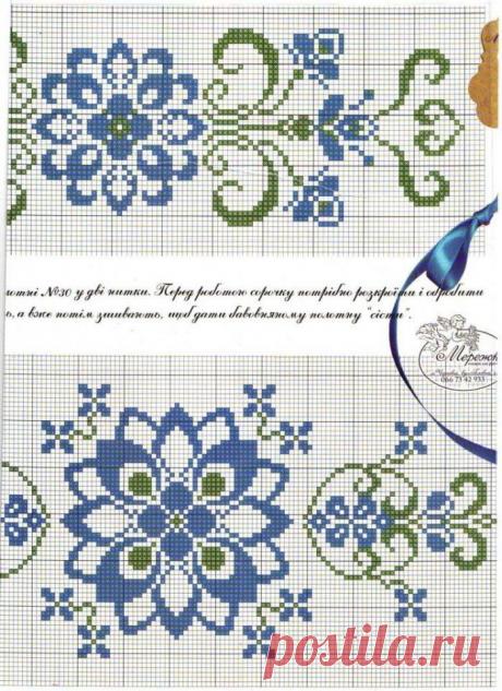 Нежность. Синий узор.