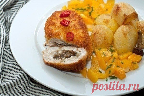 Куриные зразы с грибами