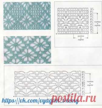 Запись на стене Схемы вязания,  крючком