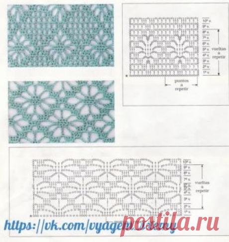 Запись на стене Схемы вязания, крючком