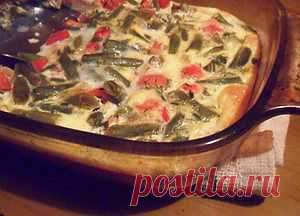 Стручковая фасоль, запечённая с яйцом. Рецепт c фото, мы подскажем, как приготовить!