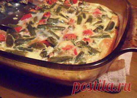 Стручковая фасоль, запечённая с яйцом. Рецепт c фото, мы подскажем, как приготовить!