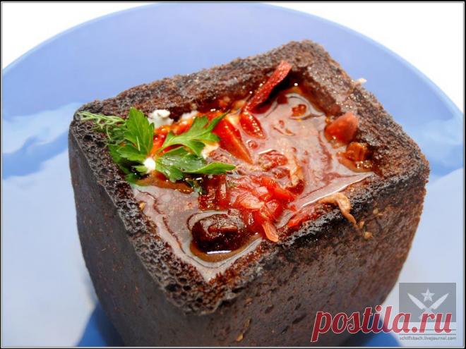 Борщ на квасе с уткой