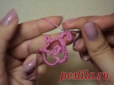 Ажурная тесьма для ирландского кружева, вязанная крючком. Crochet simple cord.