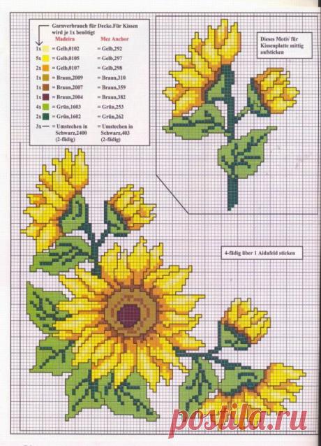 вышивание крестиком цветы - Поиск в Google