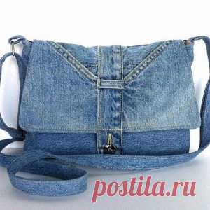 Переделыеваем вещи! Джинсовые сумки из ненужных вещей своими руками...