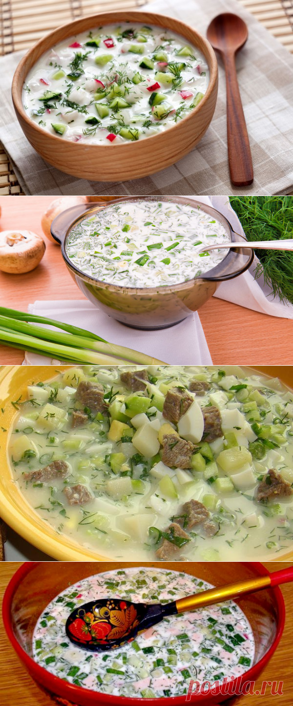 ТОР-5 рецептов вкусной окрошки