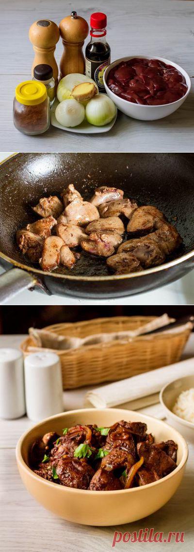 Куриная печень в азиатском стиле - Пошаговый рецепт с фото | Вторые блюда | Вкусный блог - рецепты под настроение
