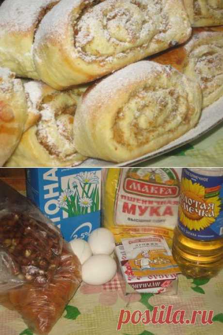 Мои любимые рецепты: Булочки с курагой и орехами