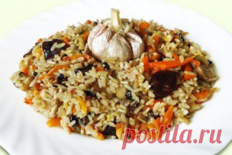 Плов с грибами