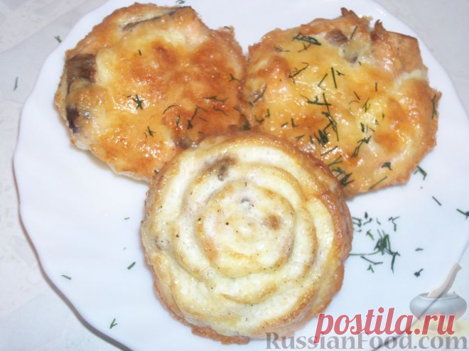 Рецепт: Рыбка в сырном суфле на RussianFood.com
