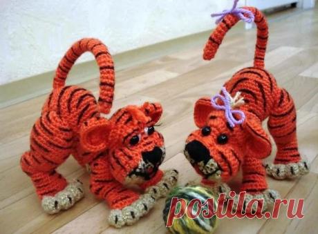 вязаные крючком и спицами тигры очень красивые что: 2 тыс изображений найдено в Яндекс.Картинках