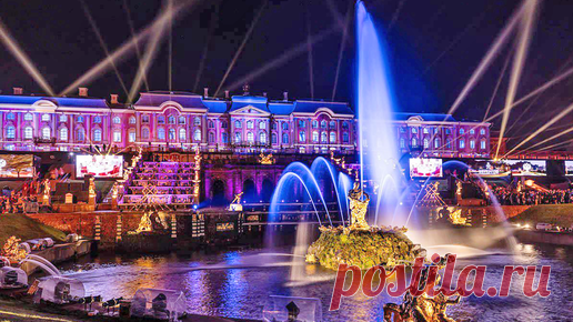 Фонтанное шоу под занавес сезона в Петергофе: яркий финал лета завершился праздником закрытия фонтанов 2023 | Путешествия петербуржца | Дзен