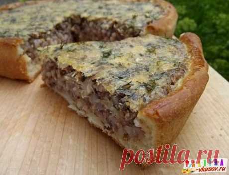 Заливной Пирог С Консервой И Гречкой - неимоверно вкусно!!!