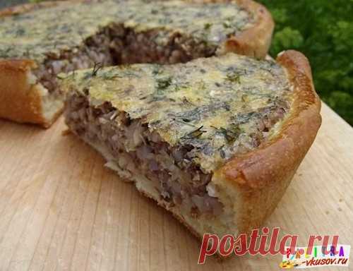 Заливной Пирог С Консервой И Гречкой - неимоверно вкусно!!!