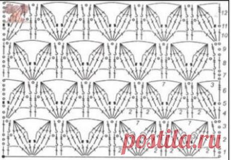 Шикарный узор крючком