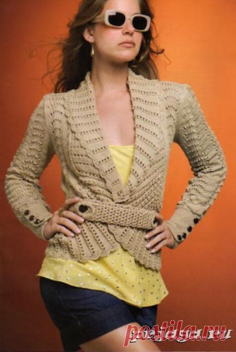 Женский пуловер и свитер крючком или спицами