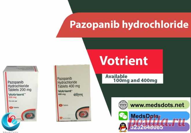 Buy Pazopanib 200mg Tablets is the generic of Votrient tablets work on remove the  cell of soft tissue sarcoma and renal cell carcinoma of cancer from the root with MedsDots is the True Indian Pharmacy that exports Generic Votrient tablets in very low price that can take everyone. MedsDots wants to safe you and provide reliable services at your doorsteps all over the world like USA, Hong Kong, China, Australia, UK, UAE, Jordan, Saudi Arabia, Pakistan, Malaysia, Singapore, Ukraine, Russia etc