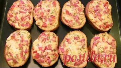 Горячие Пицца-бутерброды за 10 минут. Сочная начинка на хрустящем батоне.