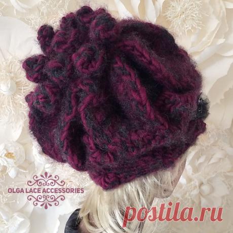Вязаная шапка "Luxury - Alpaca" от Olga Lace – купить в интернет-магазине на Ярмарке Мастеров с доставкой - GT533RU | Москва