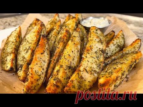 Как вкусно и правильно приготовить картошку. Вкусный гарнир на ужин.Картошка по-деревенски в духовке