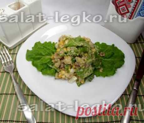 Салат с сардиной: рецепт