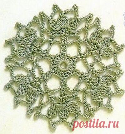 Схемы круглых мотивов крючком / Handmade / 1. Крючкотворные Мотивы / Pinme.ru / Ольга Захарова-Черных