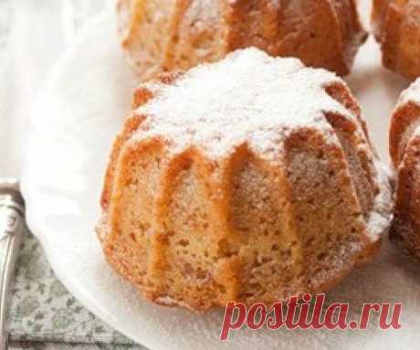 Постные яблочные кексы с курагой