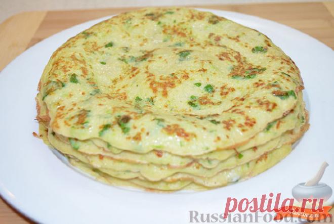 Рецепт: Блинчики из кабачков на RussianFood.com