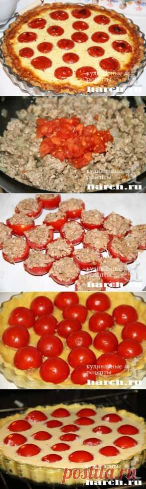 Пирог с мясным фаршем и помидорами “Будапештский”
