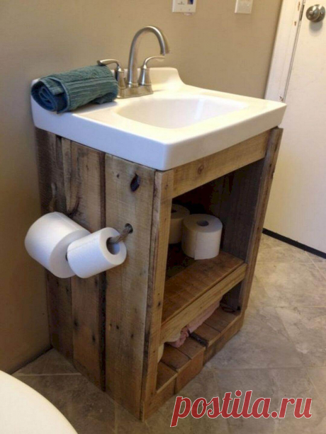 31+ Impressive DIY Rustic Farmhouse Bathroom Vanity Ideas