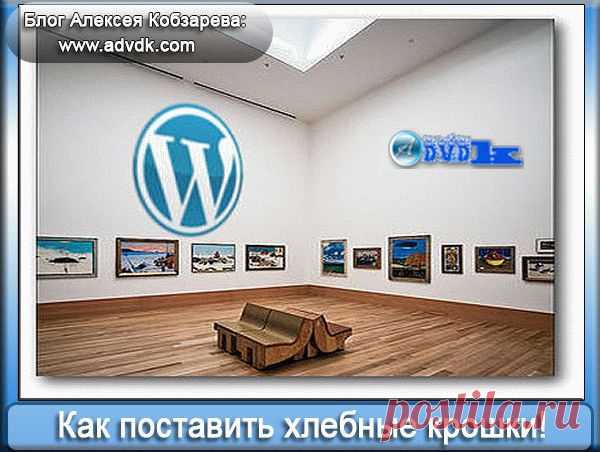 Как поставить на блог хлебные крошки правильно