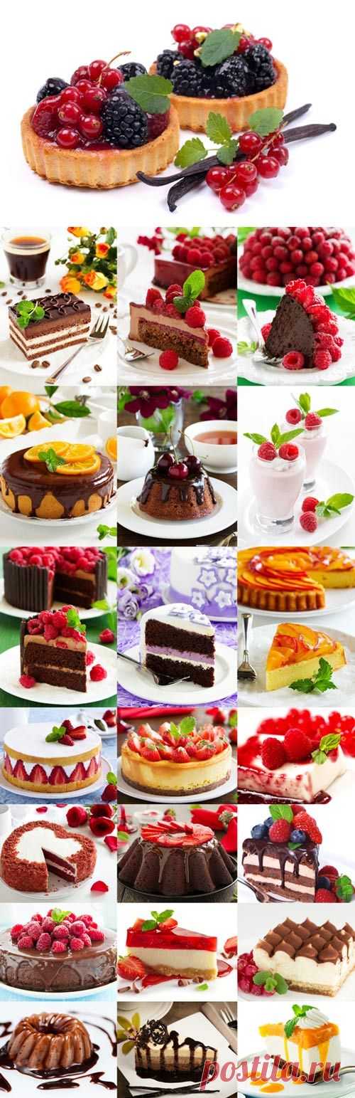 Dessert with fruit, berries and chocolate - Pастровый клипарт - Все для фотошоп - Каталог файлов - Магия Фотошоп