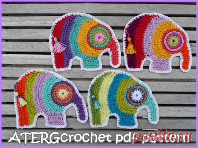 Crochet pdf pattern ELEPHANT by ATERGcrochet от ATERGcrochet