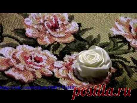 ШКОЛА ВЫШИВКИ ЛЕНТАМИ  Татьяны Шелиповой:  РОЗА / How to Make Ribbon Roses /자수 리본 장미/ 丝带绣