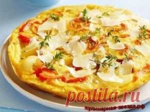 Омлет с картофелем и оливками