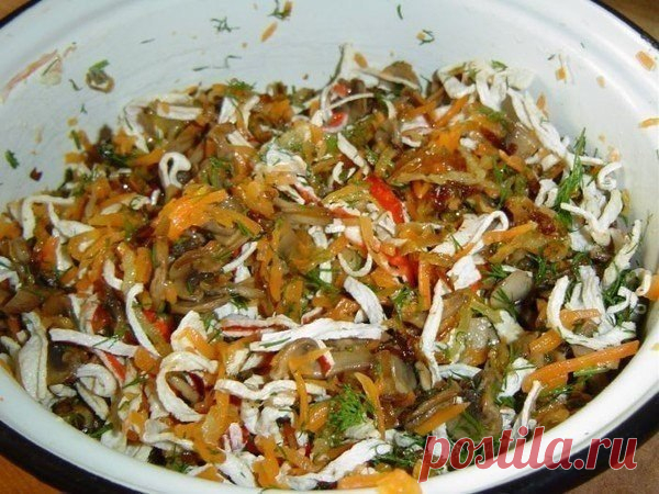 Вкуснейший салат с жареными крабовыми палочками «Необыкновенный» — Фактор Вкуса