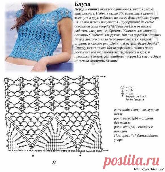 НЕЖНЫЙ ТОПИК КРЮЧКОМ (Вязание крючком) – Журнал Вдохновение Рукодельницы
