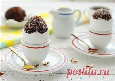 Брауни в яичной скорлупе. Порадуйте детей.